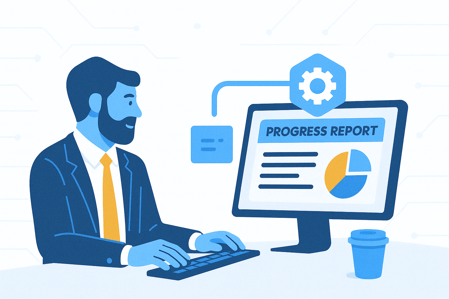 AI Progress Report Generator for Consultants | Flowhive